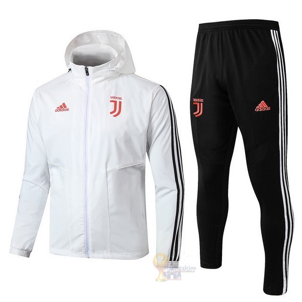 Calcio Maglie Set Completo Giacca a vento Juventus 2019 2020 Bianco Nero