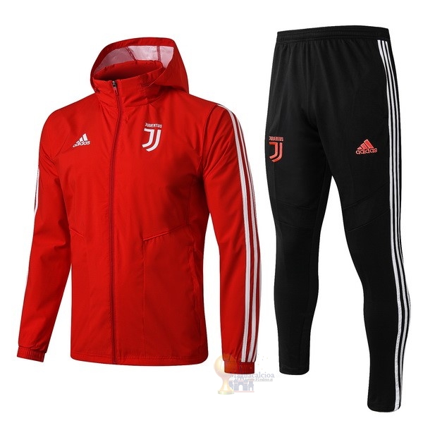 Calcio Maglie Set Completo Giacca a vento Juventus 2019 2020 Rosso Nero