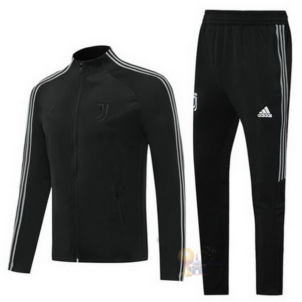 Calcio Maglie Tuta Presentazione Juventus 2020 2021 Nero Bianco
