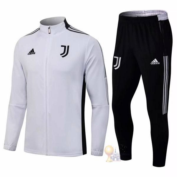 Calcio Maglie Giacca Bambino Juventus 2021 2022 Bianco Nero