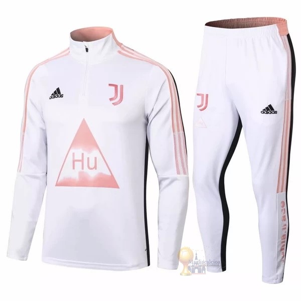 Calcio Maglie Giacca Bambino Juventus 2021 2022 Bianco Rosa