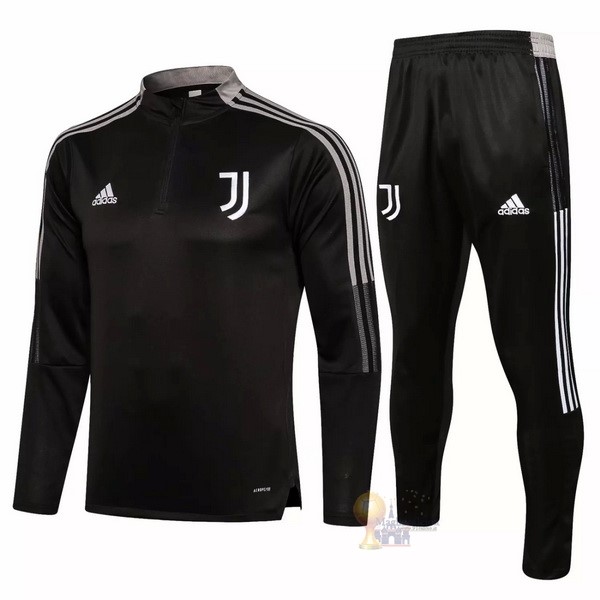 Calcio Maglie Giacca Bambino Juventus 2021 2022 Nero Marrone