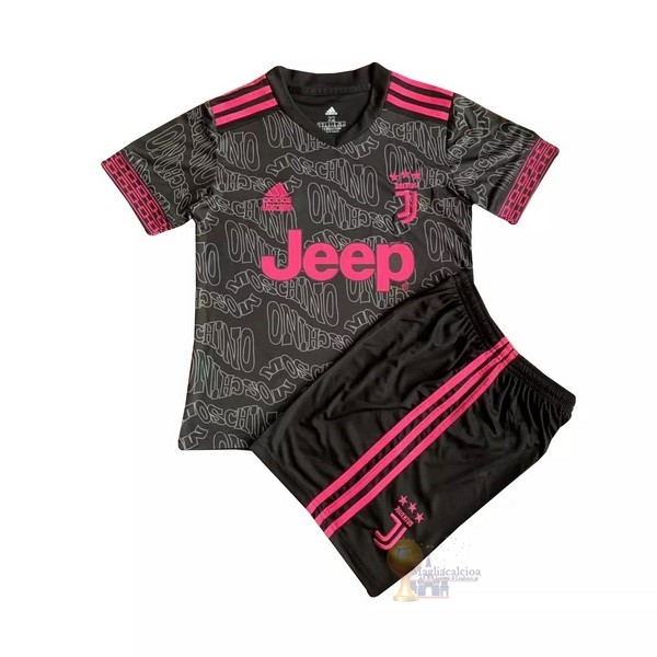 Calcio Maglie speciale Conjunto De Bambino Juventus 2020 2021 Nero Rosa