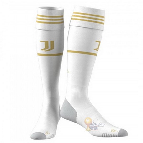 Calcio Maglie Home Calzettoni Bambino Juventus 2020 2021 Bianco