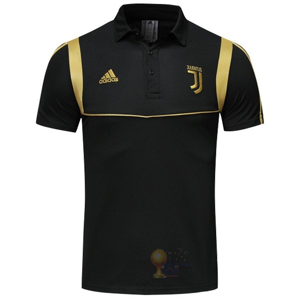 Calcio Maglie Polo Juventus 2019 2020 Nero Giallo