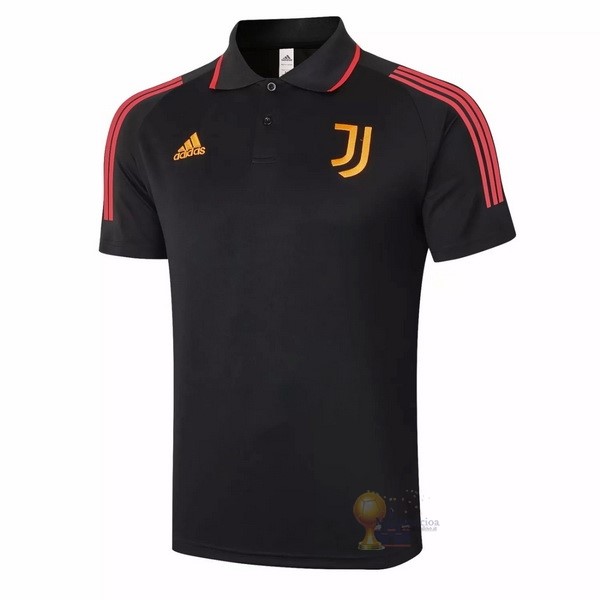 Calcio Maglie Polo Juventus 2020 2021 Nero Rosso