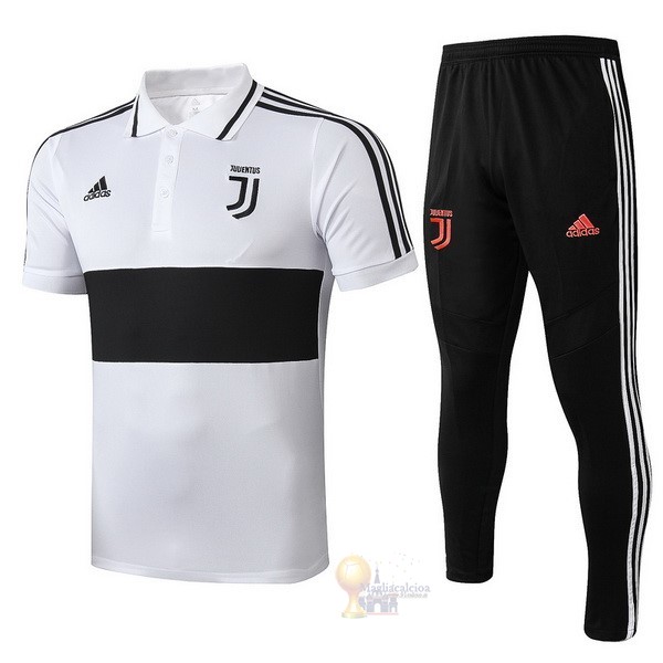 Calcio Maglie Set Completo Polo Juventus 2019 2020 Bianco Nero Rosa