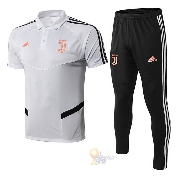 Calcio Maglie Set Completo Polo Juventus 2019 2020 Bianco Oroange