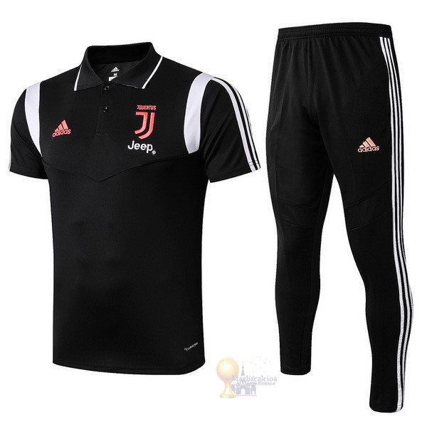 Calcio Maglie Set Completo Polo Juventus 2019 2020 Nero Bianco