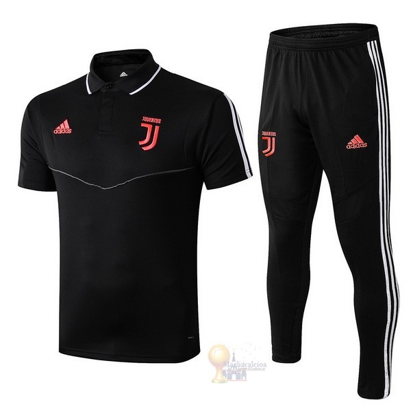 Calcio Maglie Set Completo Polo Juventus 2019 2020 Nero Rosso