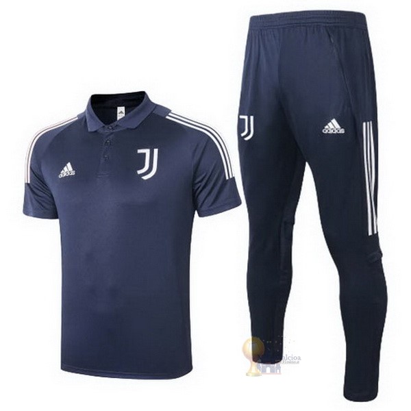 Calcio Maglie Set Completo Polo Juventus 2020 2021 Blu Navy