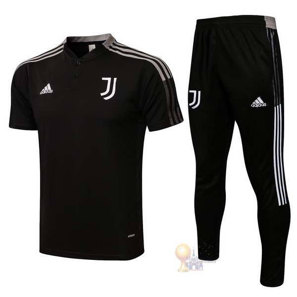 Calcio Maglie Set Completo Polo Juventus 2021 2022 Nero