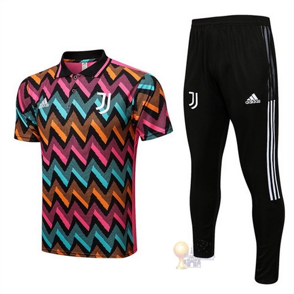 Calcio Maglie Set Completo Polo Juventus 2022 2023 Rosso Nero