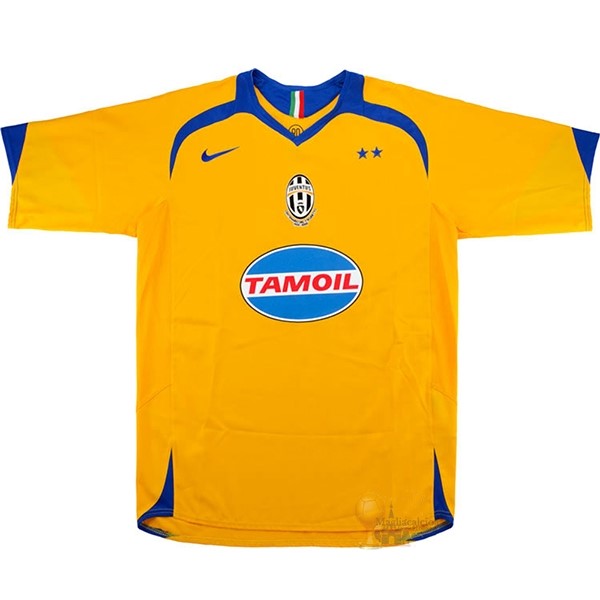 Calcio Maglie Away Maglia Juventus Stile rétro 2005 2006 Giallo