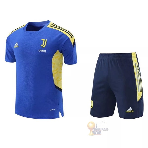 Calcio Maglie Formazione Set Completo Juventus 2021 2022 Blu Giallo