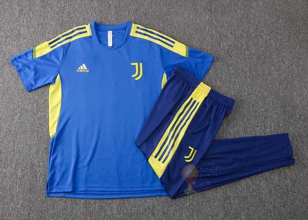 Calcio Maglie Formazione Set Completo Juventus 2021 2022 Blu I Giallo