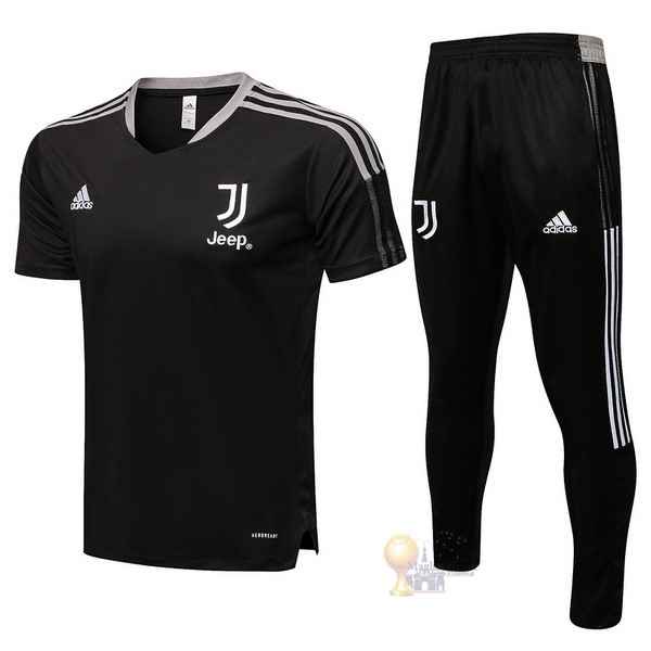 Calcio Maglie Formazione Set Completo Juventus 2021 2022 Nero Grigio