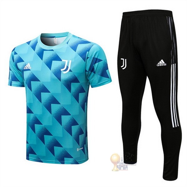 Calcio Maglie Formazione Set Completo Juventus 2022 2023 Blu I Nero