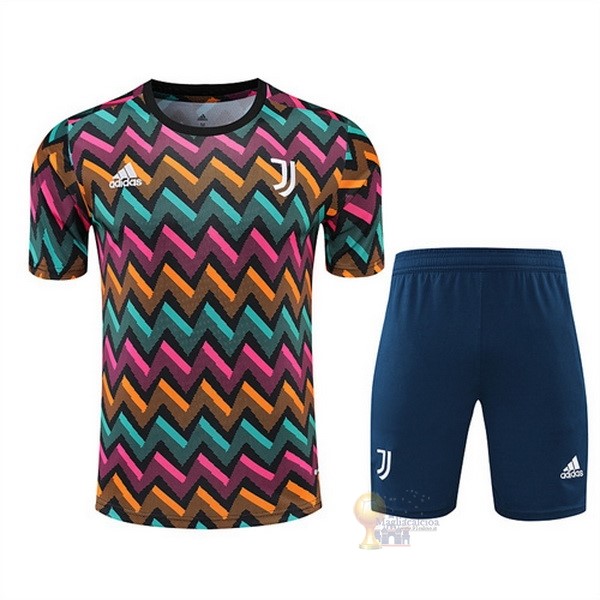 Calcio Maglie Formazione Set Completo Juventus 2022 2023 Giallo Rosa Blu