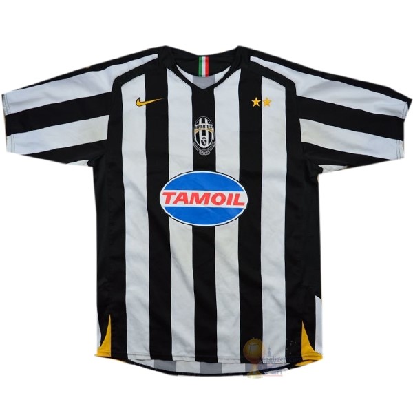 Calcio Maglie Home Maglia Juventus Stile rétro 2005 2006 Bianco