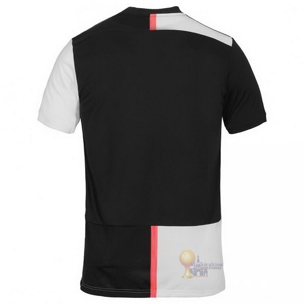 Calcio Maglie Home Maglia Juventus Stile rétro 2019 2020 Bianco Nero