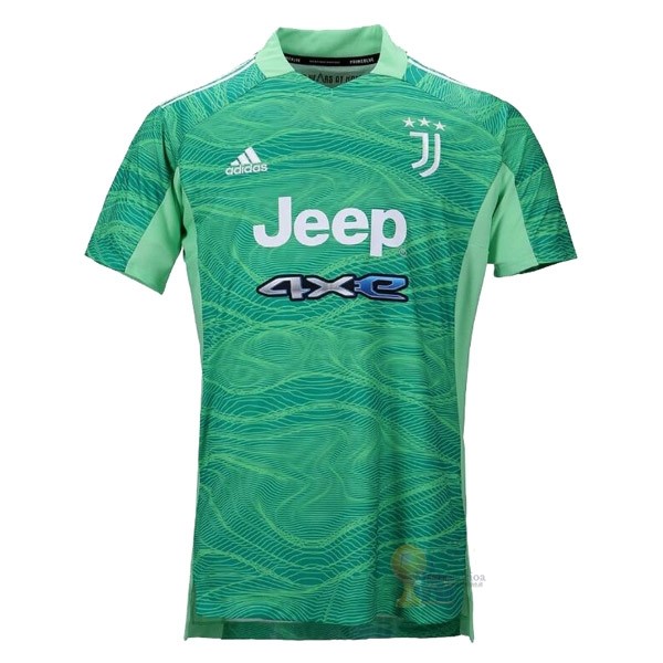 Calcio Maglie Home Maglia Portiere Juventus 2021 2022 Verde