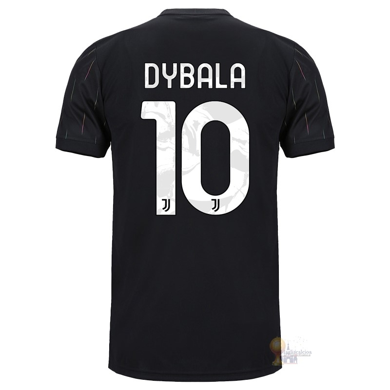 Calcio Maglie NO.10 Dybala Away Maglia Juventus 2021 2022 Nero