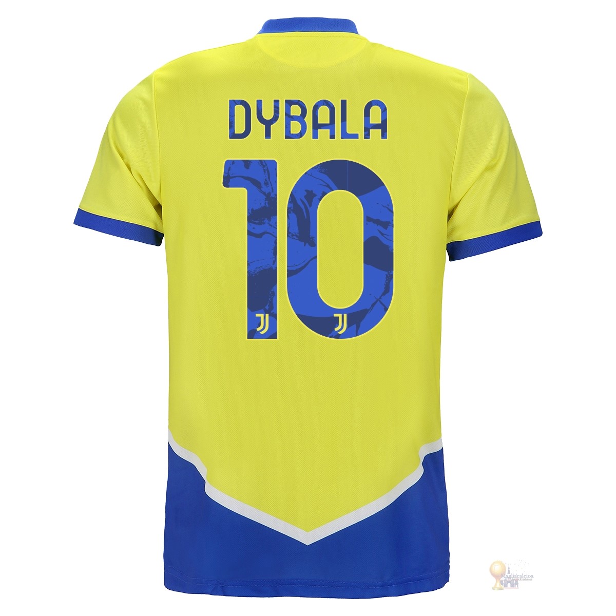Calcio Maglie NO.10 Dybala Terza Maglia Juventus 2021 2022 Giallo
