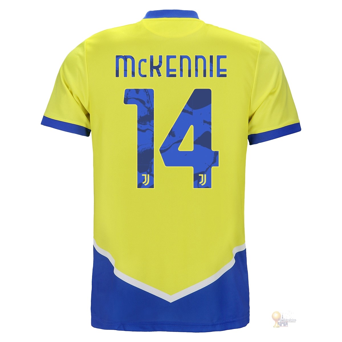 Calcio Maglie NO.14 McKennie Terza Maglia Juventus 2021 2022 Giallo