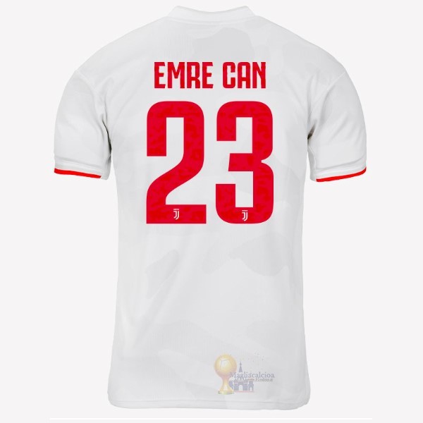 Calcio Maglie NO.23 Emre Can Away Maglia Juventus 2019 2020 Grigio Bianco