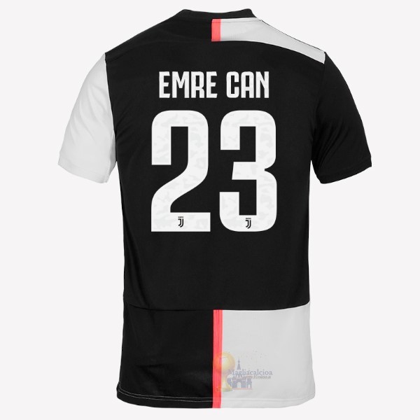 Calcio Maglie NO.23 Emre Can Home Maglia Juventus 2019 2020 Bianco Nero