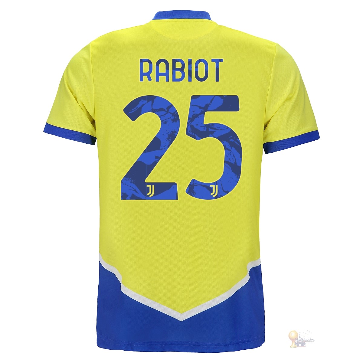 Calcio Maglie NO.25 Rabiot Terza Maglia Juventus 2021 2022 Giallo
