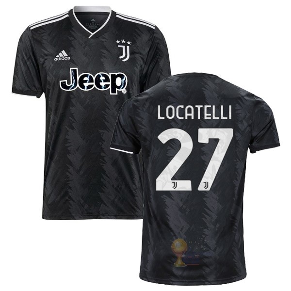Calcio Maglie NO.27 Locatelli Away Maglia Juventus 2022 2023 Nero