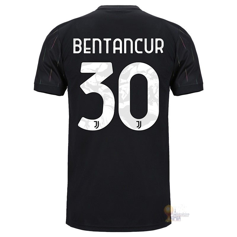 Calcio Maglie NO.30 Bentancur Away Maglia Juventus 2021 2022 Nero