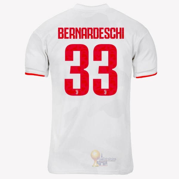 Calcio Maglie NO.33 Bernaroeschi Away Maglia Juventus 2019 2020 Grigio Bianco