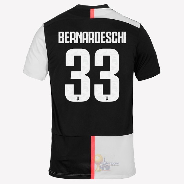 Calcio Maglie NO.33 Bernaroeschi Home Maglia Juventus 2019 2020 Bianco Nero