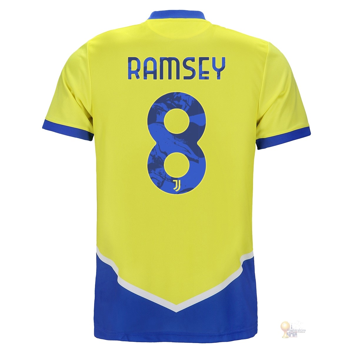 Calcio Maglie NO.8 Ramsey Terza Maglia Juventus 2021 2022 Giallo
