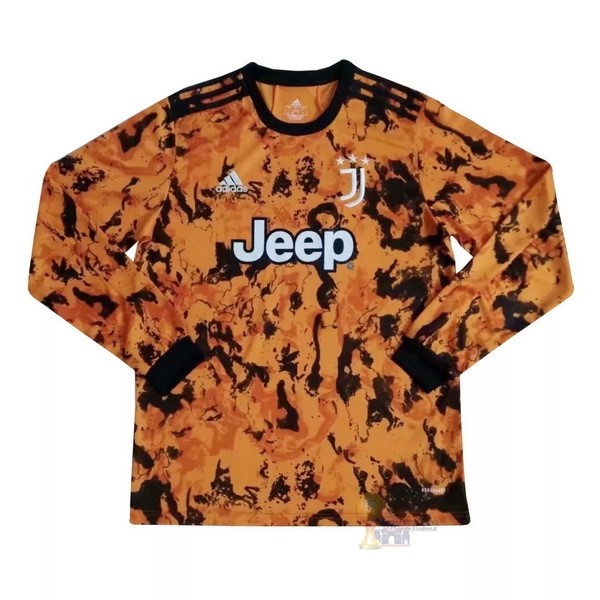 Calcio Maglie Tercera Manga Larga Juventus 2020 2021 Arancione