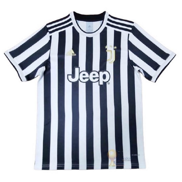 Calcio Maglie concetto Home Maglia Juventus 2021 2022 Bianco Nero
