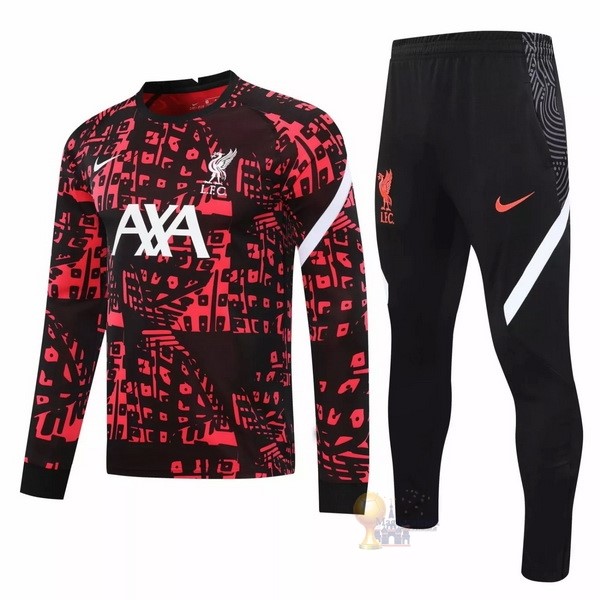 Calcio Maglie Giacca Liverpool 2020 2021 Rosso Nero