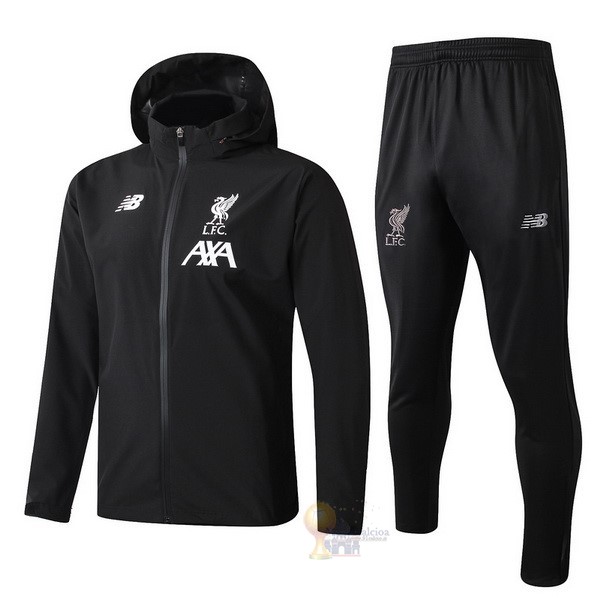 Calcio Maglie Set Completo Giacca a vento Liverpool 2019 2020 Nero