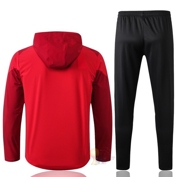 Calcio Maglie Set Completo Giacca a vento Liverpool 2019 2020 Rosso Nero