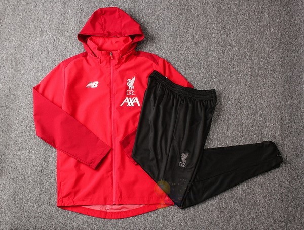 Calcio Maglie Set Completo Giacca a vento Liverpool 2019 2020 Rosso Nero