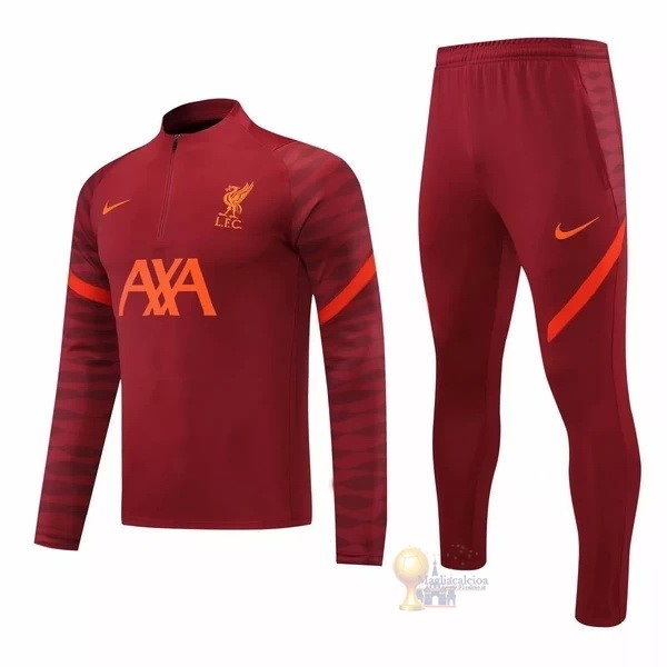 Calcio Maglie Giacca Bambino Liverpool 2021 2022 Rosso