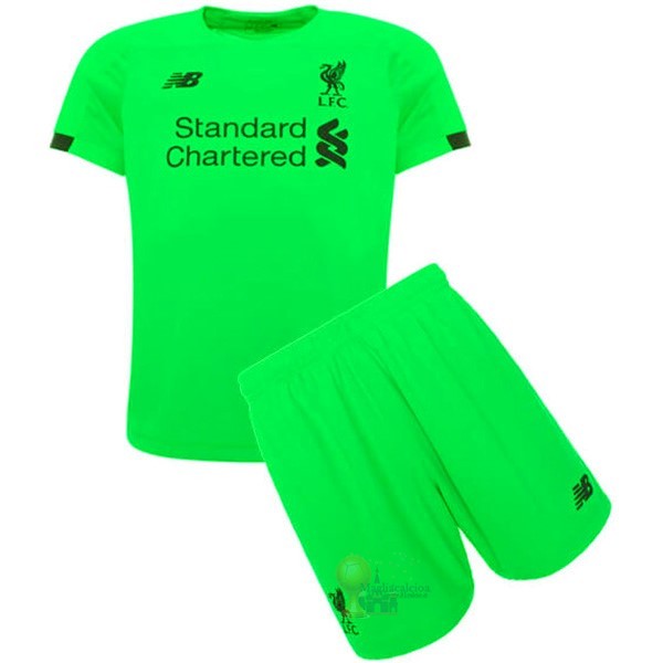 Calcio Maglie Portiere Conjunto De Bambino Liverpool 2019 2020 Verde