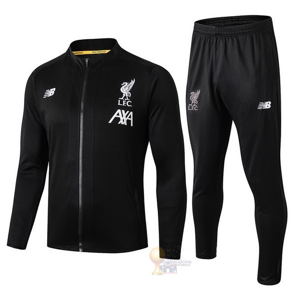 Calcio Maglie Tuta Presentazione Bambino Liverpool 2019 2020 Nero Bianco Giallo