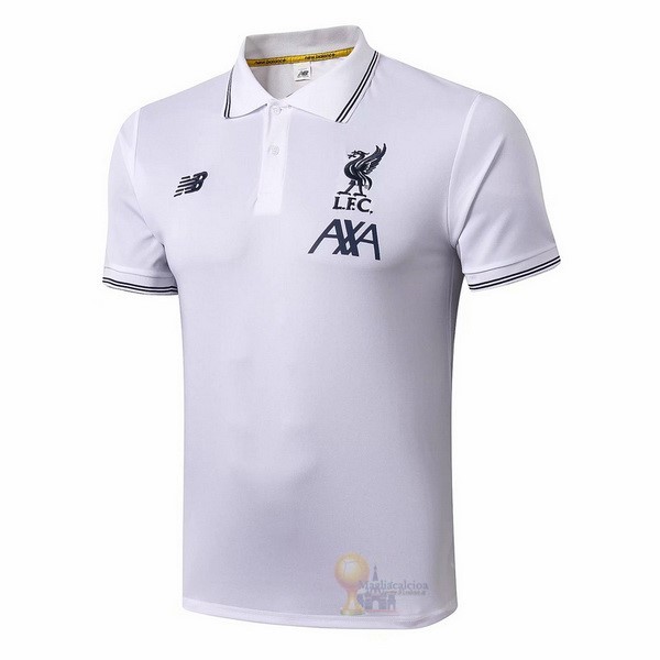 Calcio Maglie Polo Liverpool 2019 2020 Bianco
