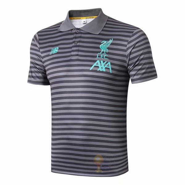 Calcio Maglie Polo Liverpool 2019 2020 Grigio