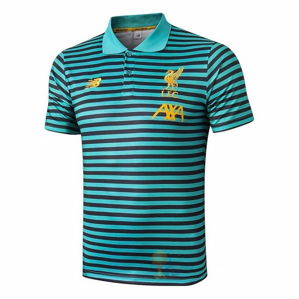 Calcio Maglie Polo Liverpool 2019 2020 Verde Nero