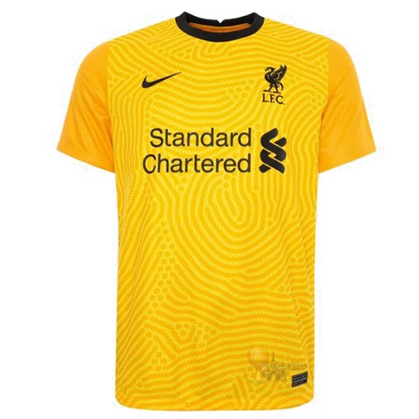 Calcio Maglie Away Maglia Portiere Liverpool 2020 2021 Giallo